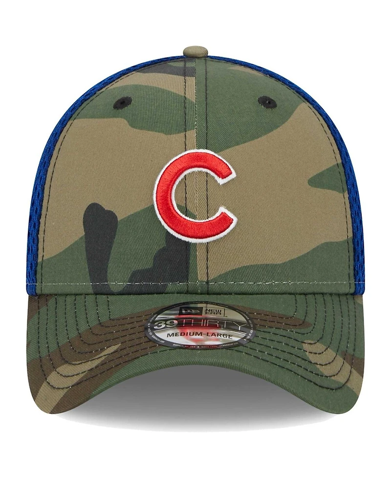 Men's New Era Camo Chicago Cubs Team Neo 39THIRTY Flex Hat