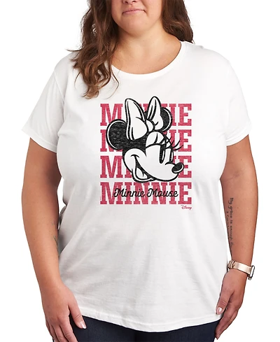 Hybrid Apparel Trendy Plus Minnie Mouse Graphic T-shirt