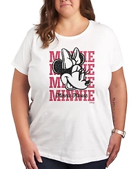 Hybrid Apparel Trendy Plus Minnie Mouse Graphic T-shirt