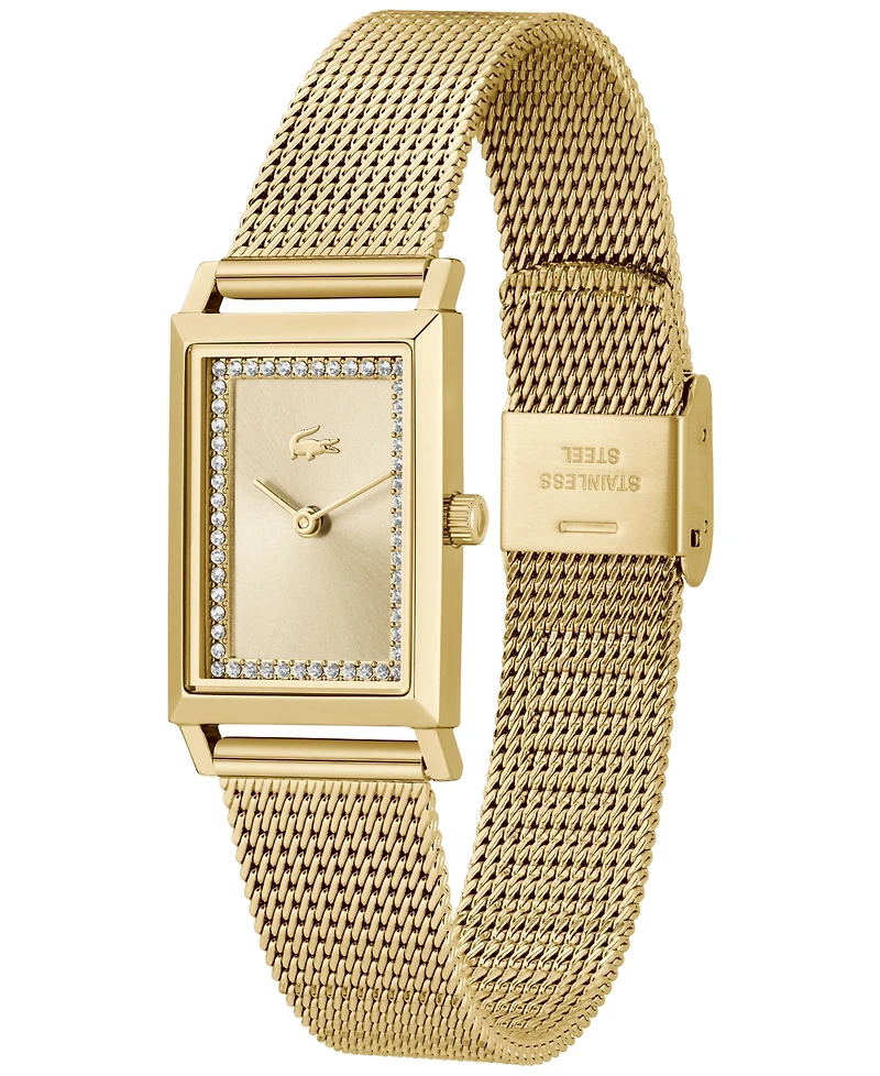 Lacoste Women's Catherine Gold-Tone Mesh Bracelet Watch 28.3mm x 20.7mm