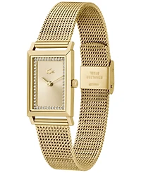 Lacoste Women's Catherine Gold-Tone Mesh Bracelet Watch 28.3mm x 20.7mm