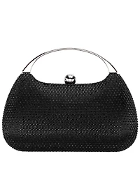 Nina Crystal Minaudiere with Metal Handle