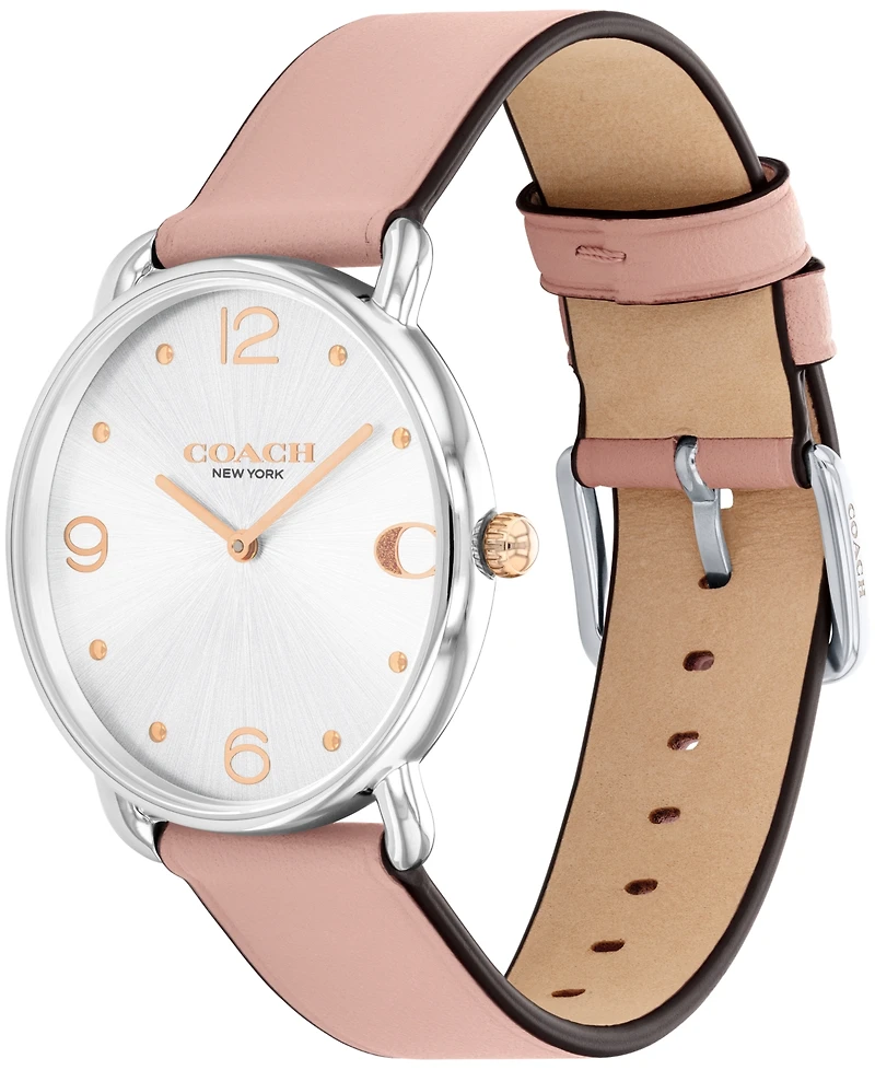 Coach Women's Elliot Blush Leather Strap Watch, 36mm
