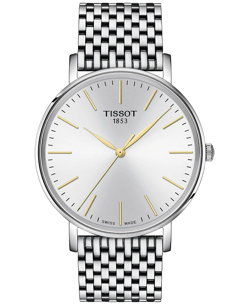 Tissot Men's Swiss Everytime Stainless Steel Bracelet Watch 40mm