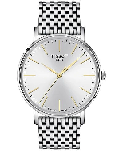 Tissot Men's Swiss Everytime Stainless Steel Bracelet Watch 40mm