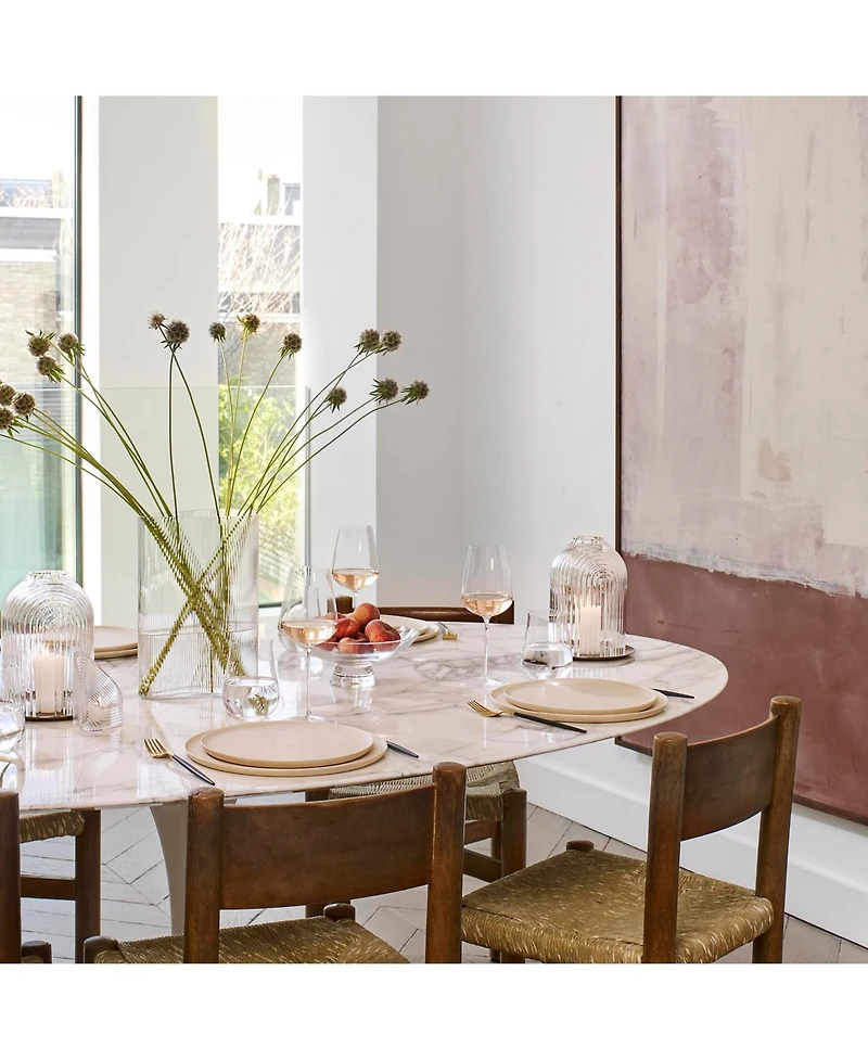 Nude Glass Silhouette Serving Bowl