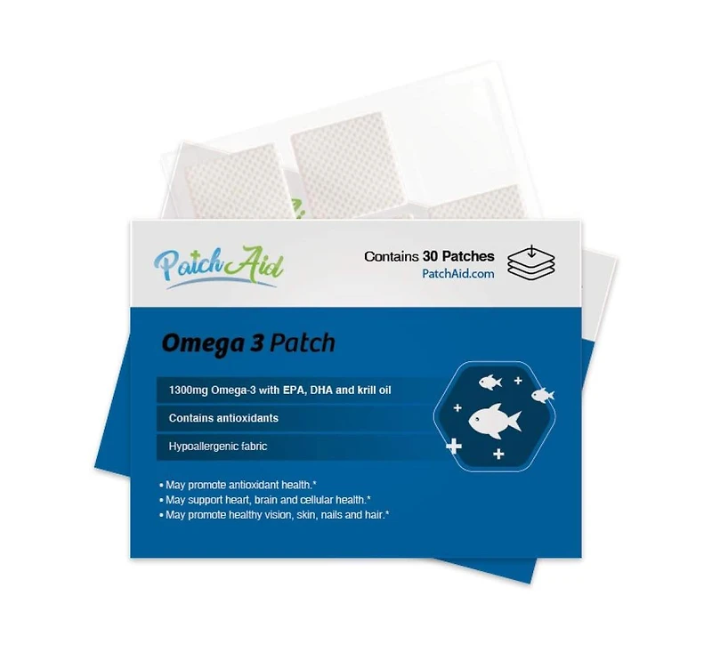 Omega-3 Vitamin Patch by PatchAid (30-Day Supply)