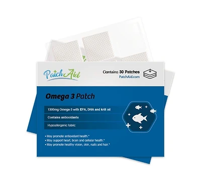 Omega-3 Vitamin Patch by PatchAid (30-Day Supply)