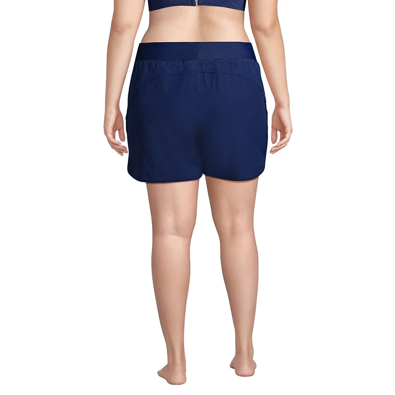 Lands' End Plus SunShade Upf 50 5" Board Shorts with Panty