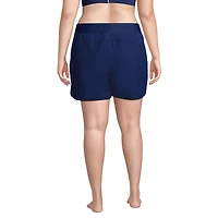 Lands' End Plus SunShade Upf 50 5" Board Shorts with Panty