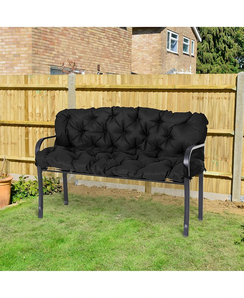 Outsunny 59" x 38" 3 Seater Outdoor Bench Swing