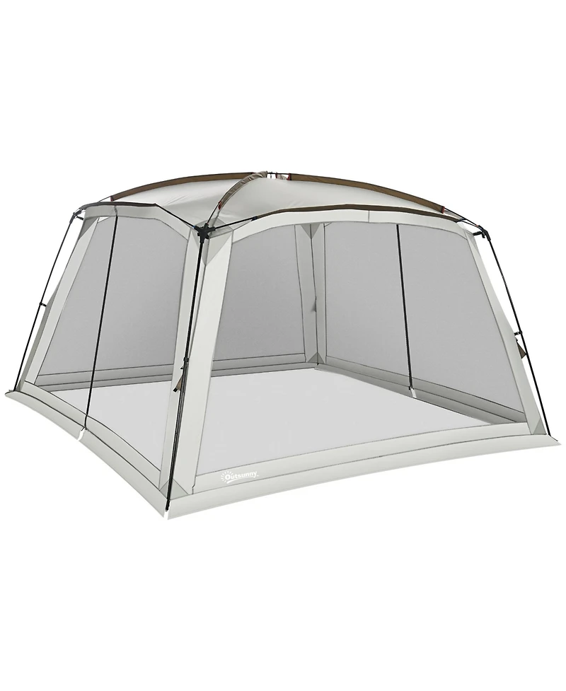 Outsunny Screen Tent, 12' x 12' Screen House Room with UV50+ Protection