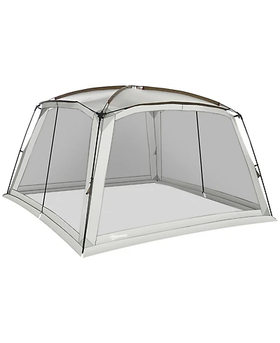 Outsunny Screen Tent, 12' x 12' Screen House Room with UV50+ Protection