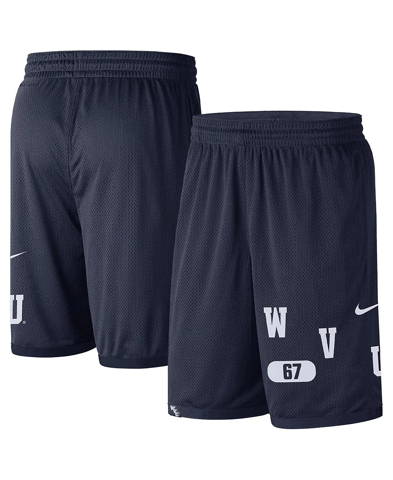 Men's Nike Navy West Virginia Mountaineers Wordmark Performance Shorts