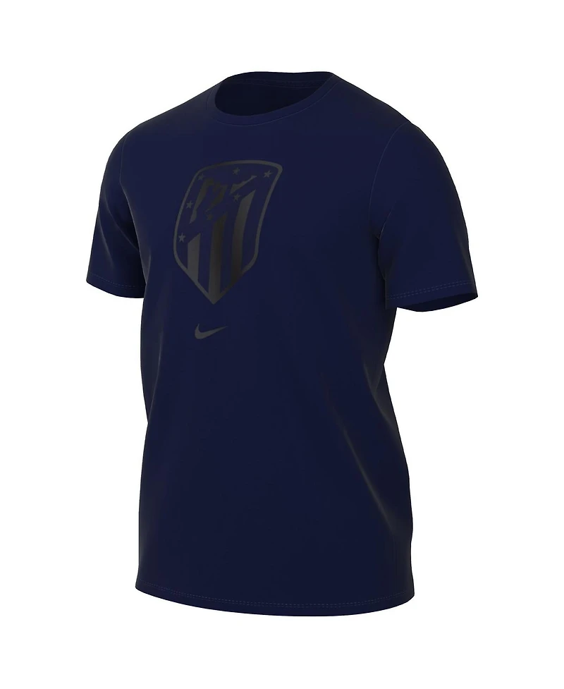 Men's Nike Navy Atletico de Madrid Crest T-shirt