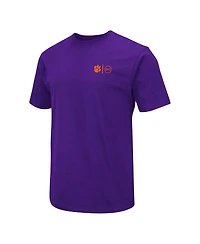 Men's Colosseum Purple Clemson Tigers Oht Military-Inspired Appreciation T-shirt