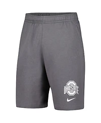 Men's Nike Gray Ohio State Buckeyes Fleece Shorts