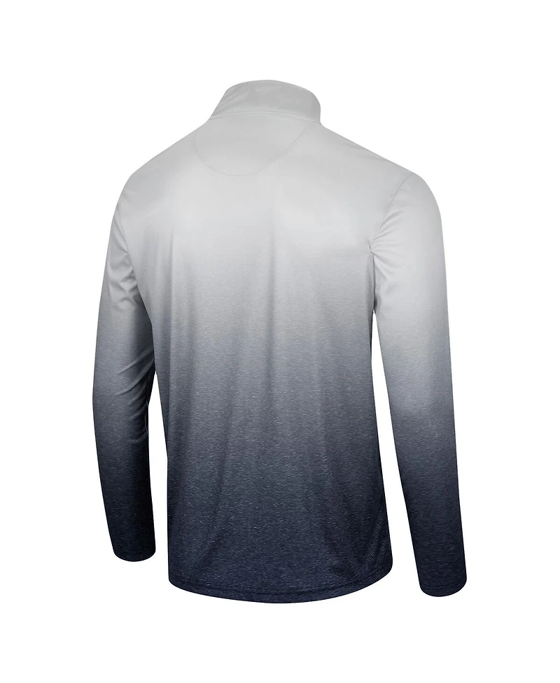 Men's Colosseum White, Navy Cal Bears Laws of Physics Quarter-Zip Windshirt