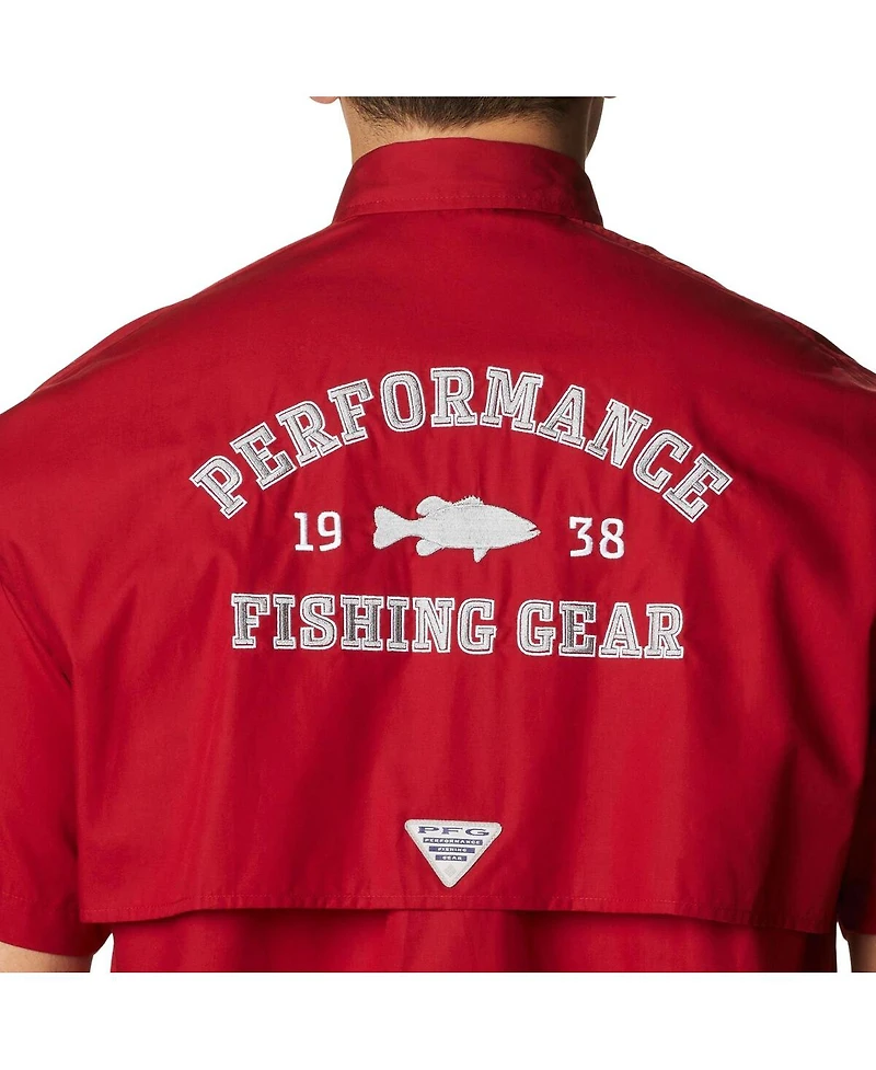 Men's Columbia Crimson Alabama Tide Bonehead Button-Up Shirt