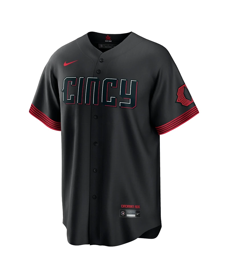 Men's Nike Black Cincinnati Reds Barry Larkin 2023 City Connect Replica Player Jersey