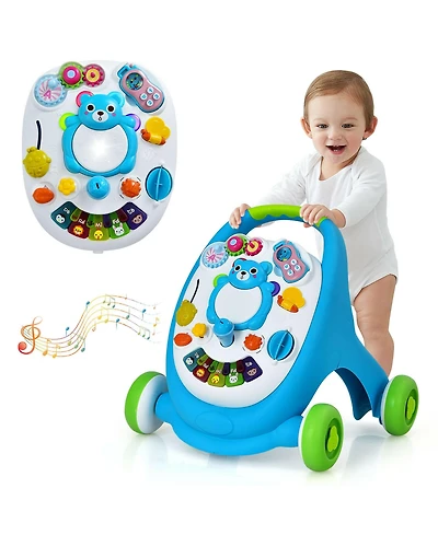 Costway Baby Sit-to-Stand Walker Push Walking Toy