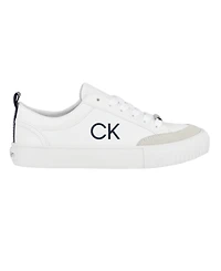 Calvin Klein Women's Lariss Round Toe Lace-up Casual Sneakers - White Multi