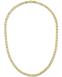 Elongated Curb Link 20" Chain Necklace (4-1/3mm) in 14k Gold