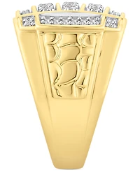 Men's Diamond Cluster Ring (1 ct. t.w.) in 10k Gold