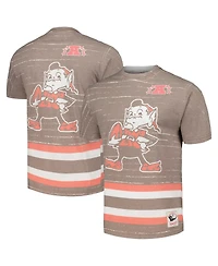 Men's Mitchell & Ness Brown Cleveland Browns Jumbotron 3.0 T-shirt