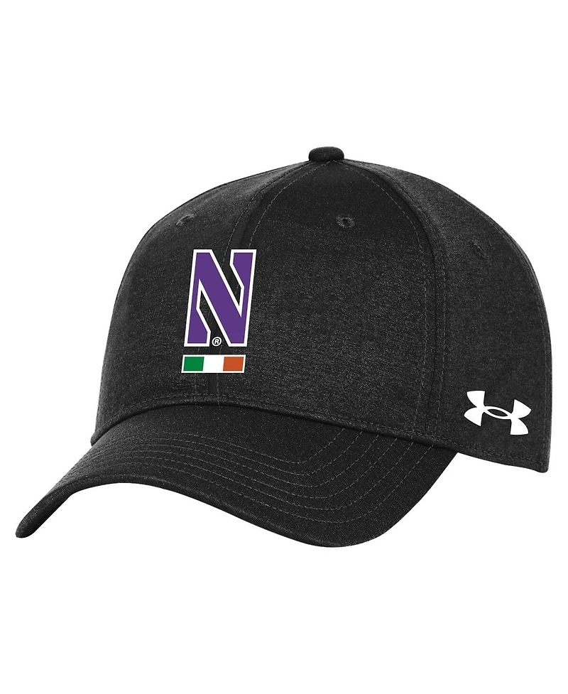 Men's Under Armour Black Northwestern Wildcats Ireland Adjustable Hat
