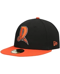 Men's New Era Black Dayton Dragons Authentic Collection Team Alternate 59FIFTY Fitted Hat
