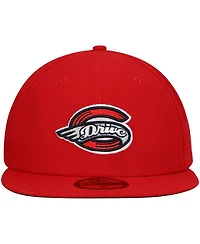 Men's New Era Red Greenville Drive Authentic Collection Team Home 59FIFTY Fitted Hat