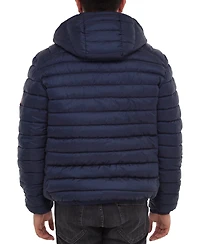 Men's Light Weight Quilted Hooded Puffer Jacket Coat