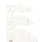 Little Me Baby Boys or Girls Giraffe Bodysuits, Pack of 3