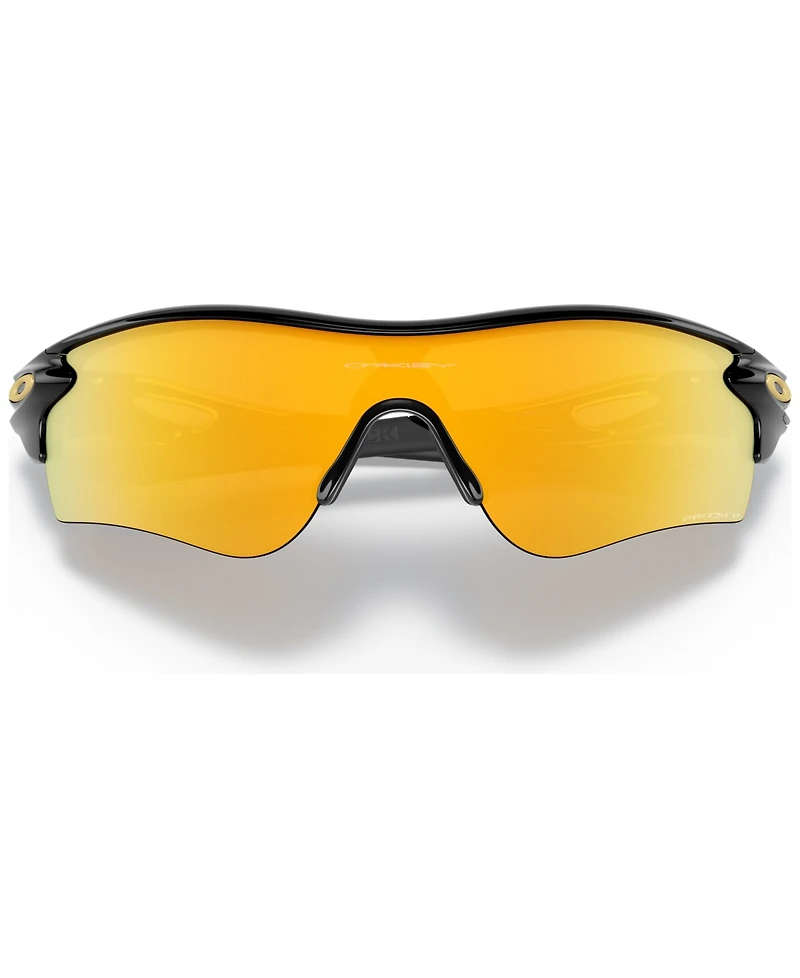Oakley Men's Polarized Low Bridge Fit Sunglasses, OO9206 RadarLock Path 38