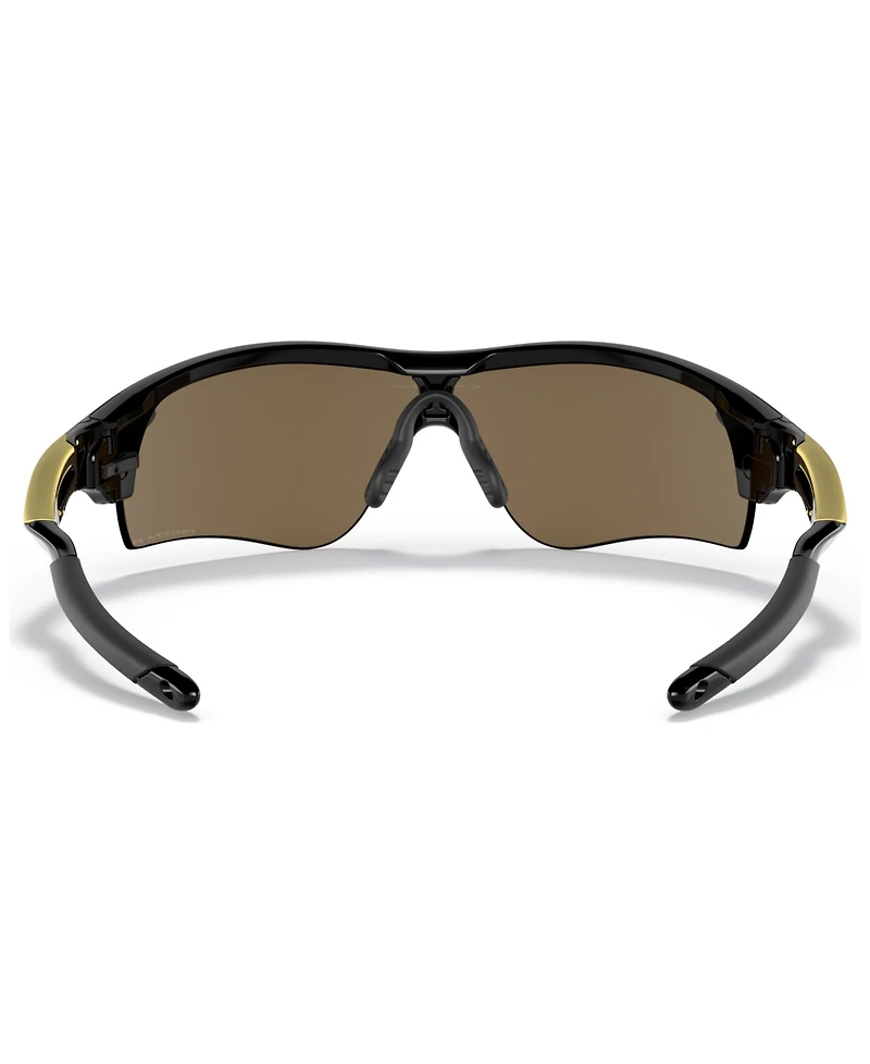 Oakley Men's Polarized Low Bridge Fit Sunglasses, OO9206 RadarLock Path 38