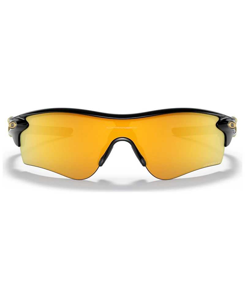 Oakley Men's Polarized Low Bridge Fit Sunglasses, OO9206 RadarLock Path 38