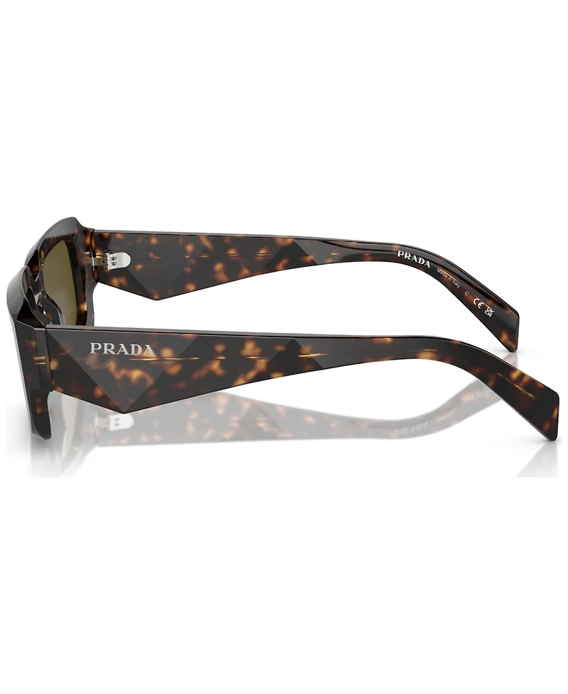 Prada Irregular Low Bridge Men's Sunglasses, Pr 27ZSF