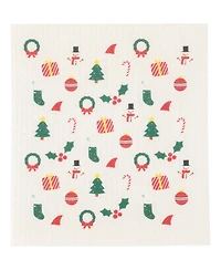 Kaf Home Swedish Dish Cloths, Holiday Icons, Set of 4