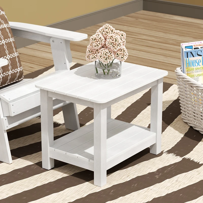WestinTrends Outdoor Patio All-weather Modern Side Table
