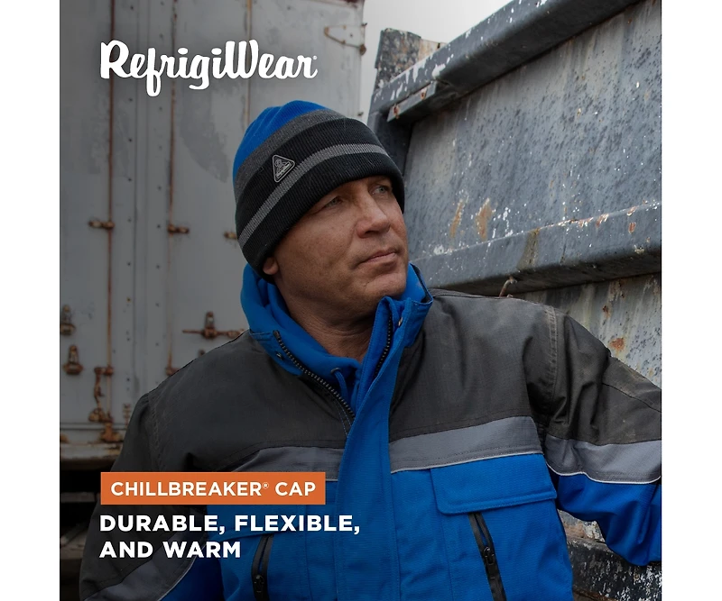 RefrigiWear Men's ChillBreaker Cap - Insulated Headwear for Extreme Cold Protection