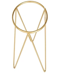 CosmoLiving Gold-Tone Metal Planter with Removable Stand Set of 2