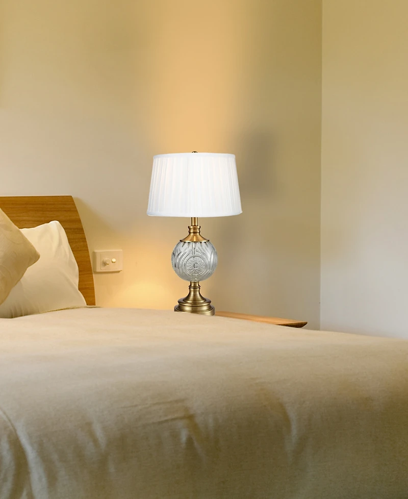 Dale Tiffany Mitre Lead Crystal Table Lamp
