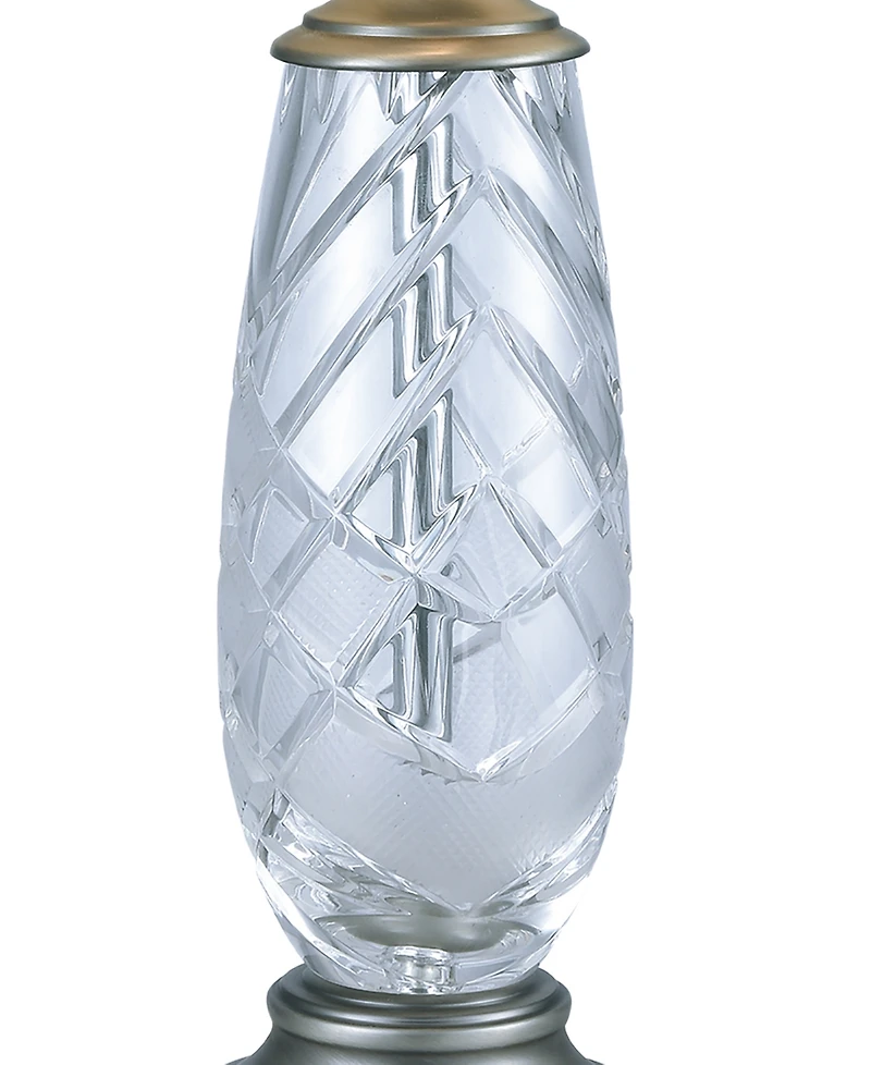 Dale Tiffany Lake Butler Lead Crystal Table Lamp
