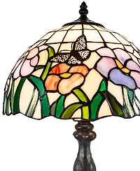 Dale Tiffany Pazio Floral Butterfly Table Lamp