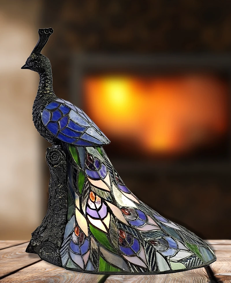 Dale Tiffany Galana Peacock Accent Lamp