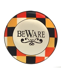 Certified International Spooky Halloween Set of 4 Canape Plates, Service for 4