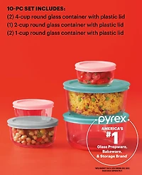 Pyrex Simply Store 10 Piece Glass Storage Set