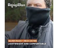 RefrigiWear Men's Silver Magic Neck Gaiter - Knit Face Mask with Smart Silver Lining