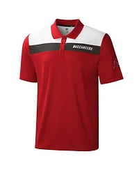 Men's Msx by Michael Strahan Red Tampa Bay Buccaneers Warrior Color Blocked Polo Shirt